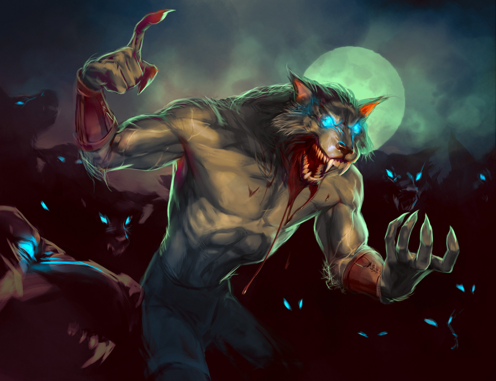 Оборотень skin walker. WEROWOLF труп человека арт.
