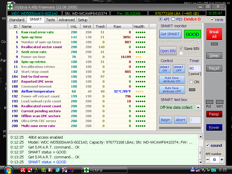 Жесткий софт. Victoria 4.47 Pio. Виктория тест жесткого диска. Bad Smart HDD. HDD смарт 196.