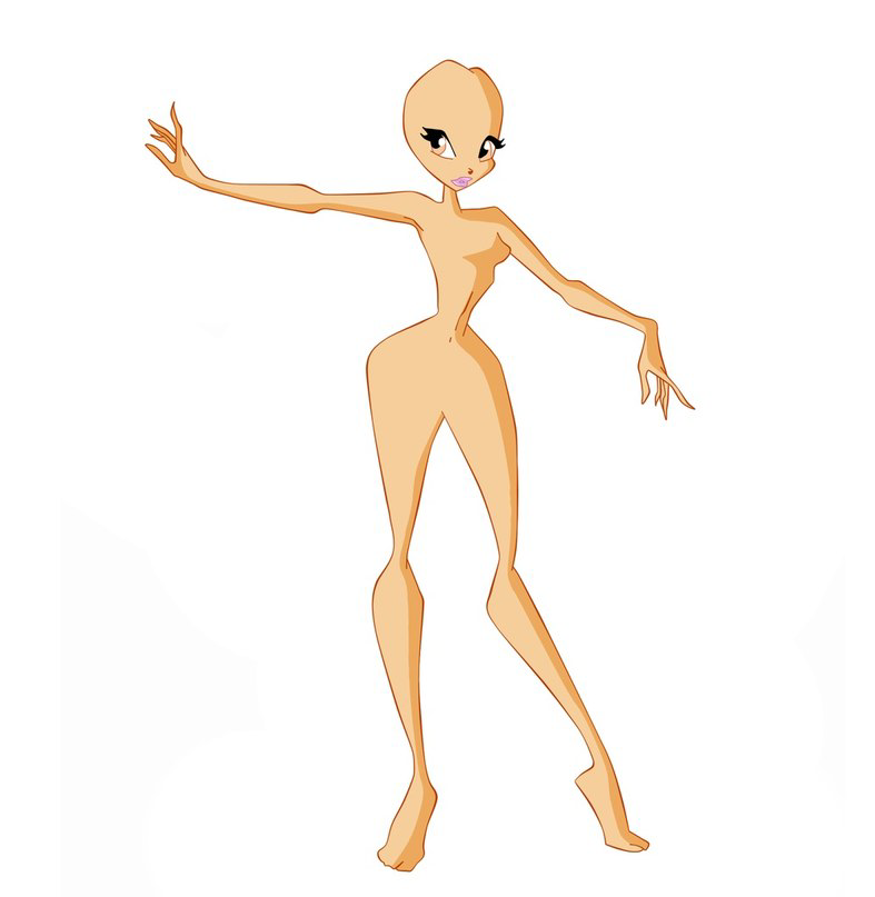 Как рисовать тело винкс