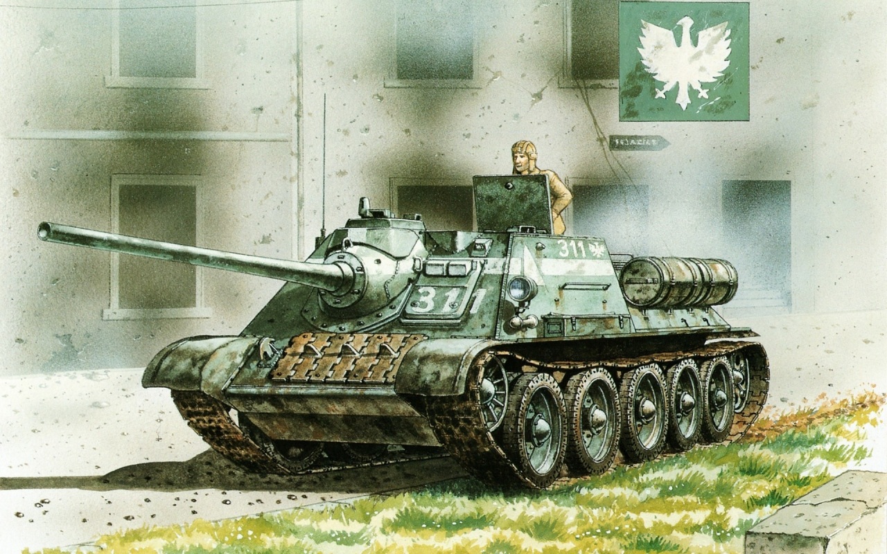 Рисунок фашистского танка